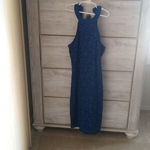 Lace lined sleeveless dress